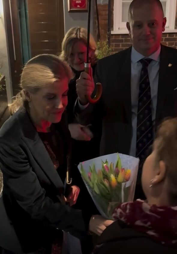 duchess sophie receives flowers