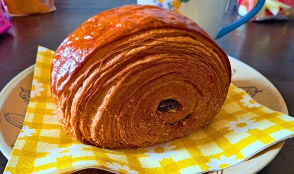 Picture of the pain au chocolat I ate