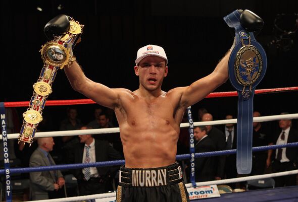 John Murray after retaining the European Lightweight title in 2010.