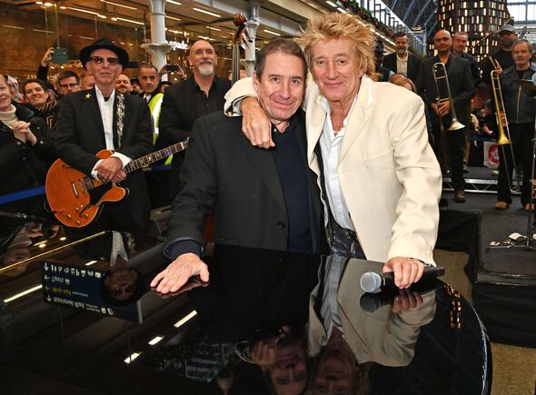 Jools Holland and Sir Rod Stewart