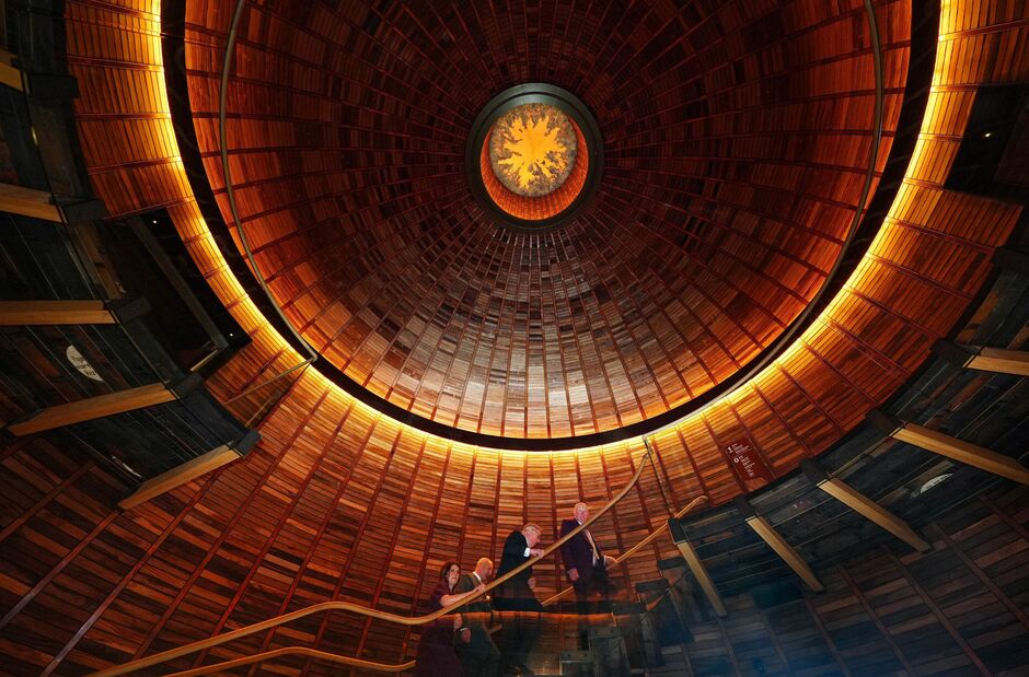 The Duke of Gloucester tours Ad Gefrin