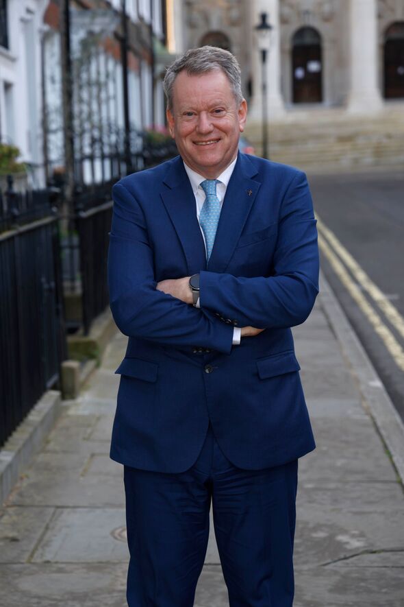 Lord Frost with his back to Smith Square