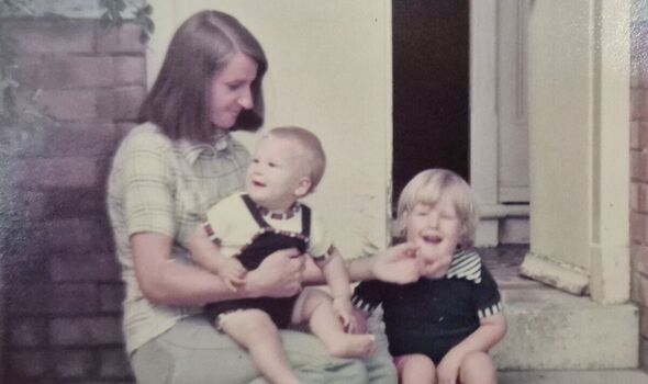 Shirley with her sons