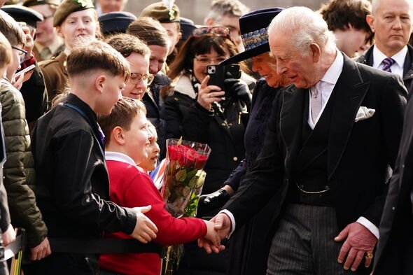 King Charles III And Queen Camilla Attend The Royal Maundy Service At St Asaph Cathedral