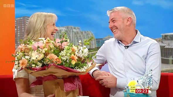 Carol Kirkwood and husband Steve Randall