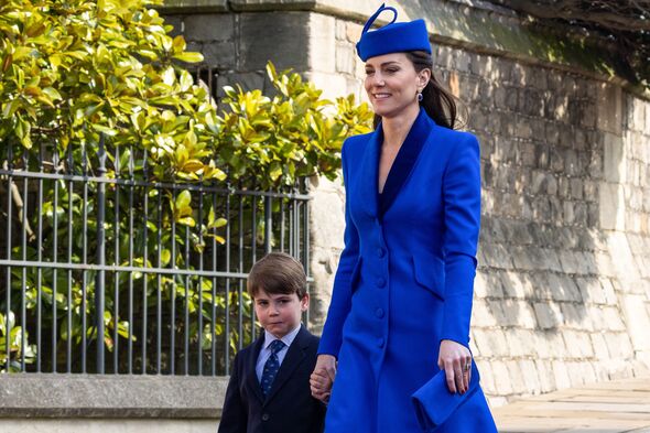 Prince Louis pictured with his mum Princess Catherine