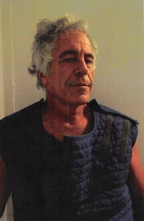 Jeffrey Epstein in prison cell