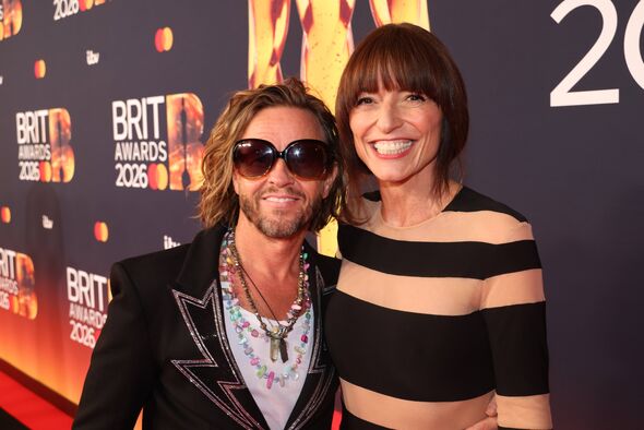 MANCHESTER, ENGLAND - FEBRUARY 28: (EDITORIAL USE ONLY) Michael Douglas and Davina McCall attend The BRIT Awards 2026 at Co-op L