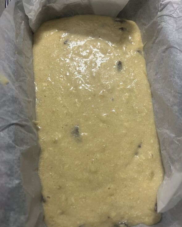 Banana bread batter