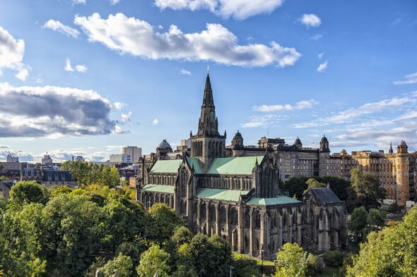 View of cathedral against sky,Glasgow,United Kingdom,UK