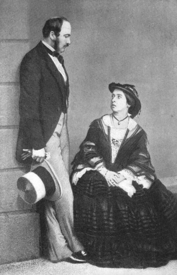 Queen Victoria and the Prince Consort, 1860.