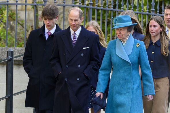 Prince Edward, James and Princess Anne today