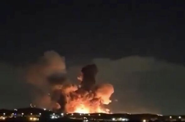 Fire after Isfahan strike by US in Iran