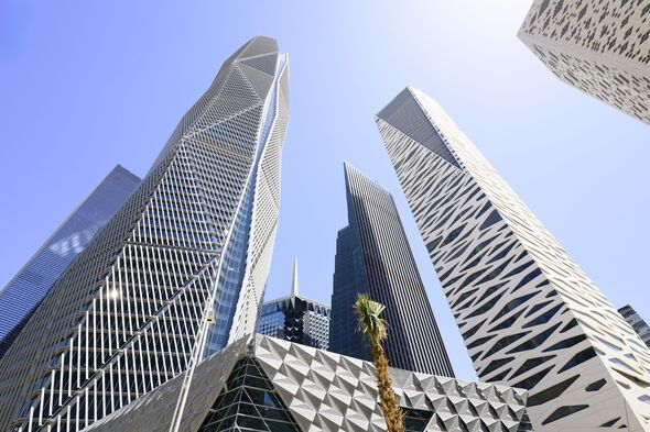 Sunny facades, King Abdullah Financial District
