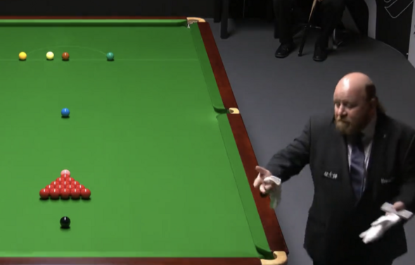 The referee during Sam Craigie's loss