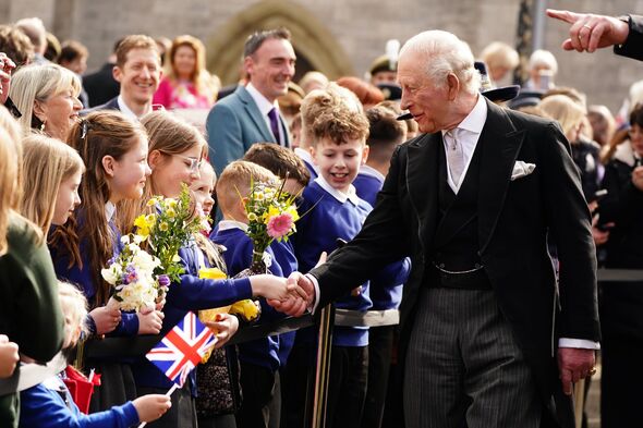 King Charles III And Queen Camilla Attend The Royal Maundy Service At St Asaph Cathedral