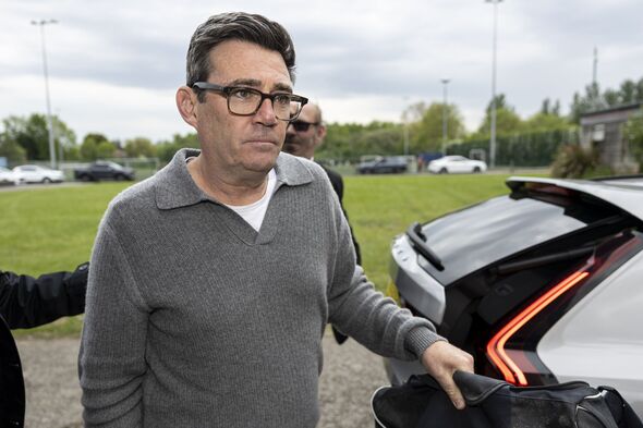 Andy Burnham Arrives At FC United For Charity Football Match