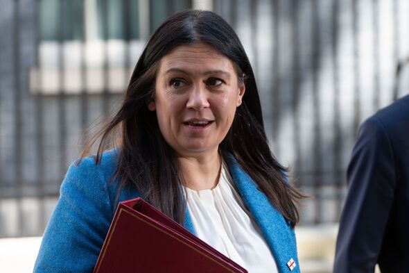 Lisa Nandy looks on