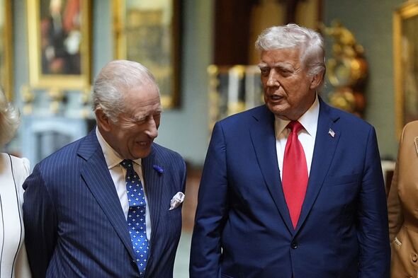 King Charles and Donald Trump