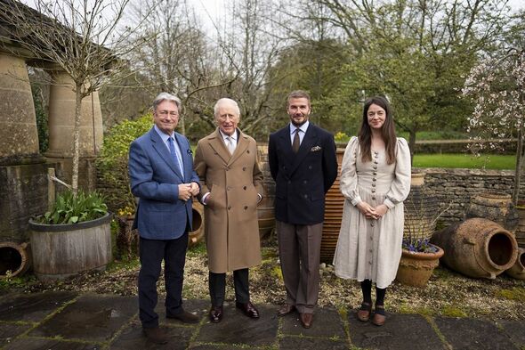 Alan Titchmarsh, King Charles, Sir David Beckham and Frances Tophill