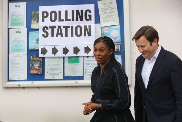Conservative Leader Kemi Badenoch Votes In Local Council Election