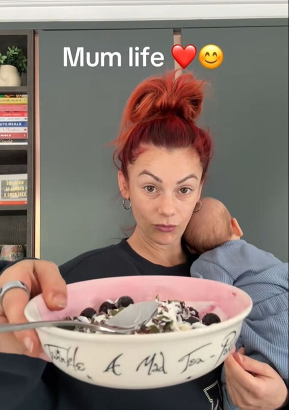 Dianne Buswell showing her breakfast