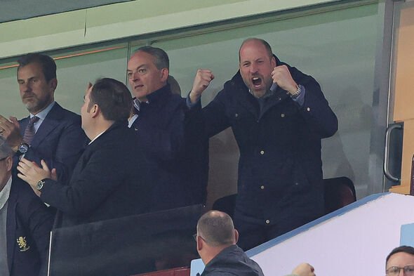 Prince William clearly enjoyed the match