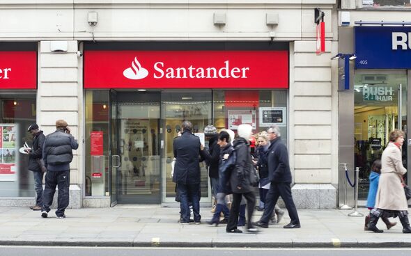 Santander bank, Central London