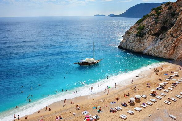 Lovely beach and sea in Turkey