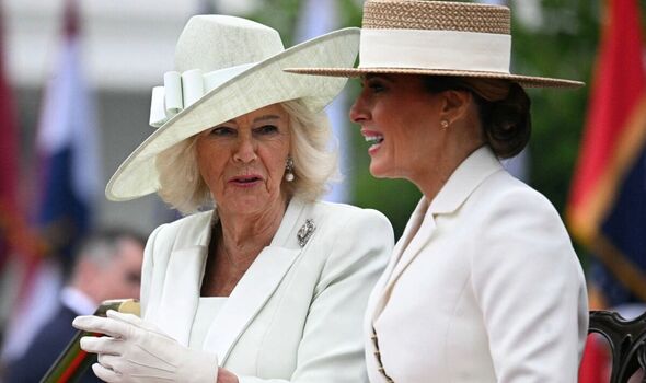 Queen Camilla and Melania Trump