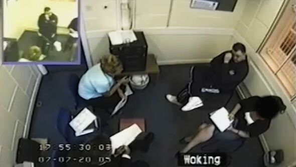 CCTV of Bellfield's police interview