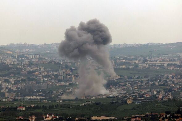 Smoke cloud in Lebanon