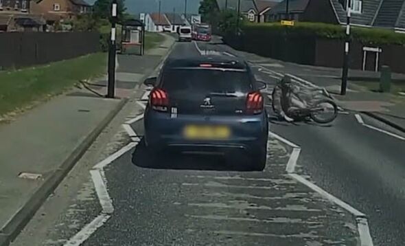 Handout dashcam video grab