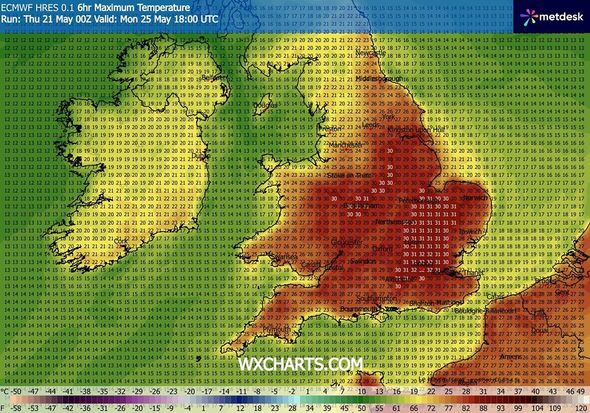 UK weather maps