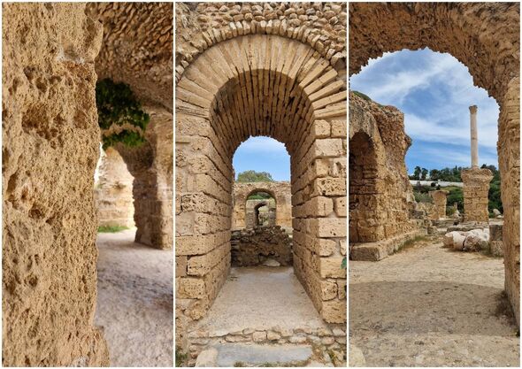 A selection of some of the beautifully preserved structures of Carthage just outside Tunis
