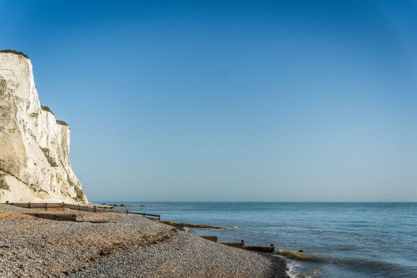 Scenic View of the White Cliffs of Dover and St Margaret’s Bay, Kent, England