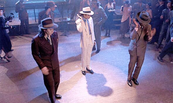 Michael Jackson in the Smooth Criminal video