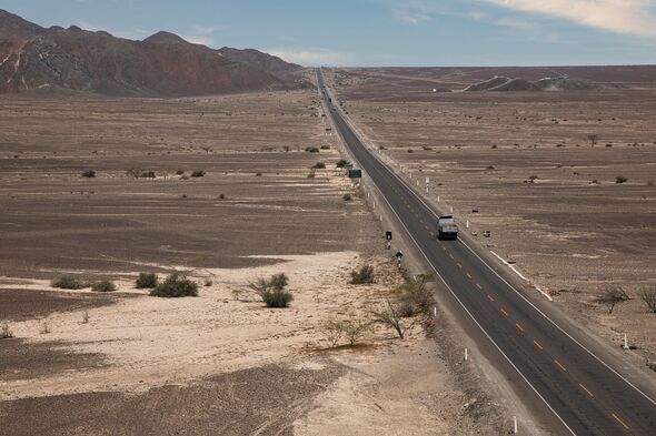 Pan-American Highway through Peru near Nazca