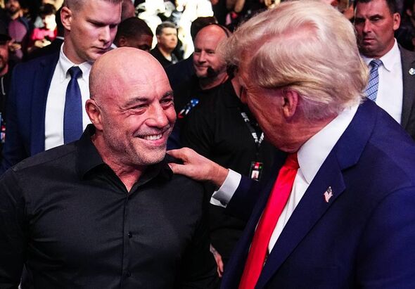 Joe Rogan greets President-elect Donald Trump