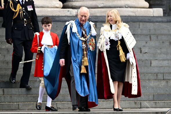 King Charles III Attends Service For The Order of St Michael And St George