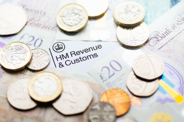 HMRC logo and coins