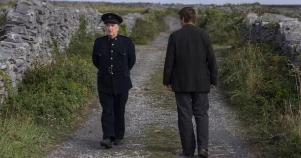 Gary Lydon alongside Colin farrell in The Banshees of Inisherin