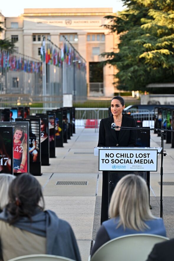 Meghan Markle giving a speech