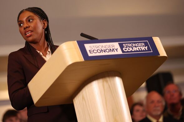 Conservative Leader Kemi Badenoch Holds Rally In Solihull