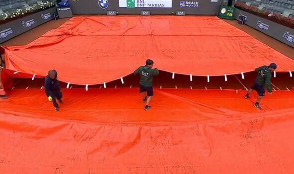 Italian Open rain delay