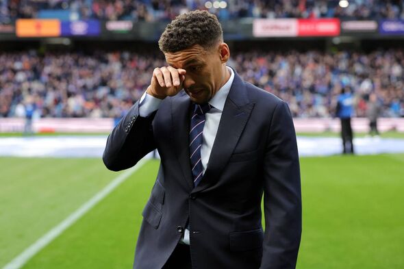 Rangers' James Tavernier in tears as he said goodbye to the club.