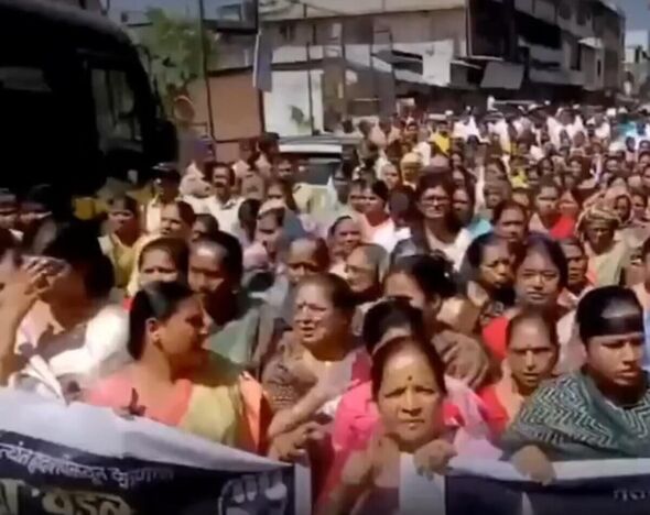 Crowds gathered to demand immediate punishment