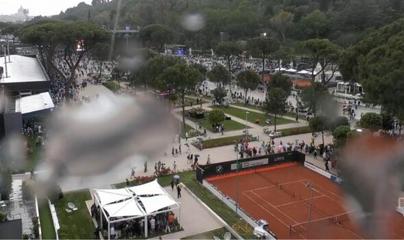 Italian Open rain