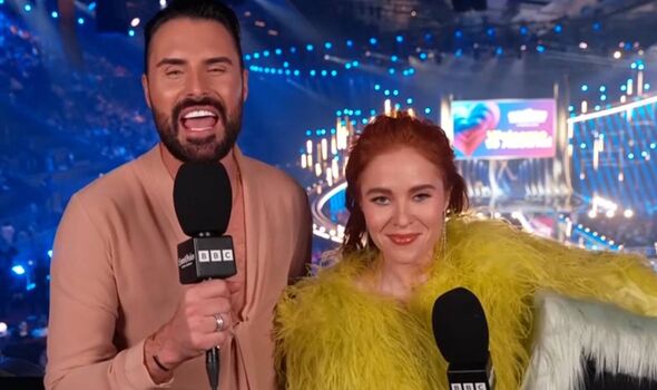 Eurovision Song Contest rylan clark angela scanlon