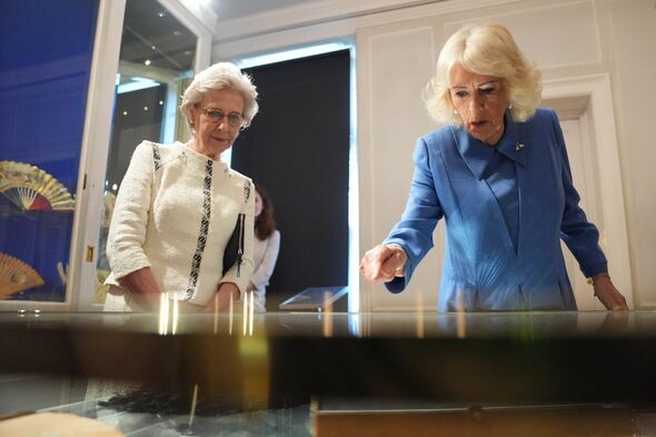 Queen Camilla pictured the Duchess of Gloucester